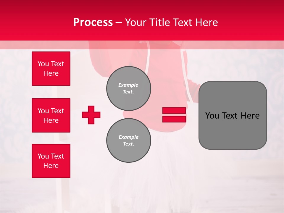 A Little Girl In A Red Sweater Holding A Heart PowerPoint Template