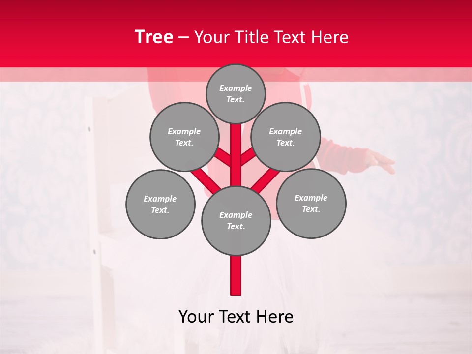 A Little Girl In A Red Sweater Holding A Heart PowerPoint Template