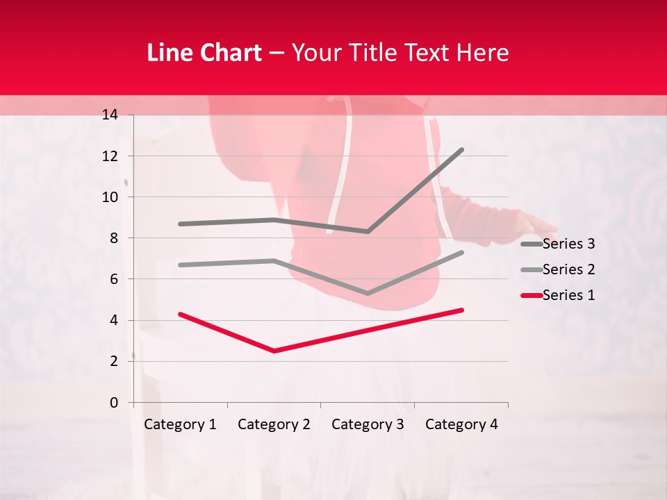 A Little Girl In A Red Sweater Holding A Heart PowerPoint Template