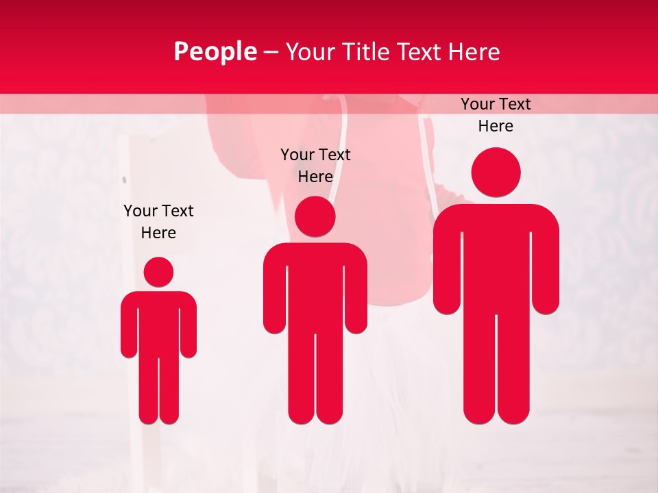 A Little Girl In A Red Sweater Holding A Heart PowerPoint Template