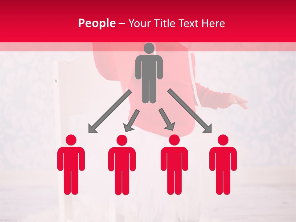 A Little Girl In A Red Sweater Holding A Heart PowerPoint Template