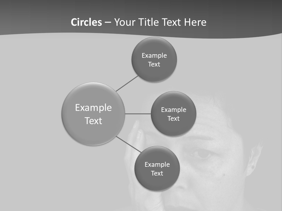 A Woman Holding Her Hand To Her Face PowerPoint Template