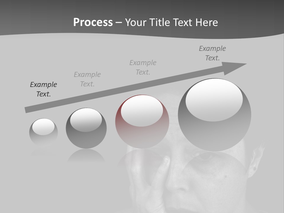 A Woman Holding Her Hand To Her Face PowerPoint Template