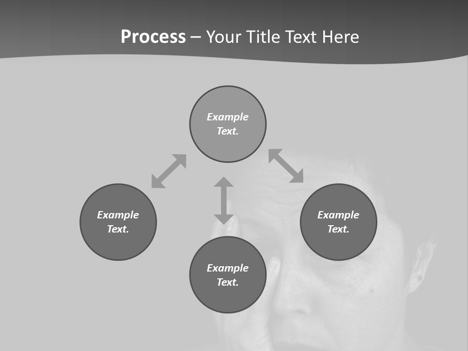 A Woman Holding Her Hand To Her Face PowerPoint Template