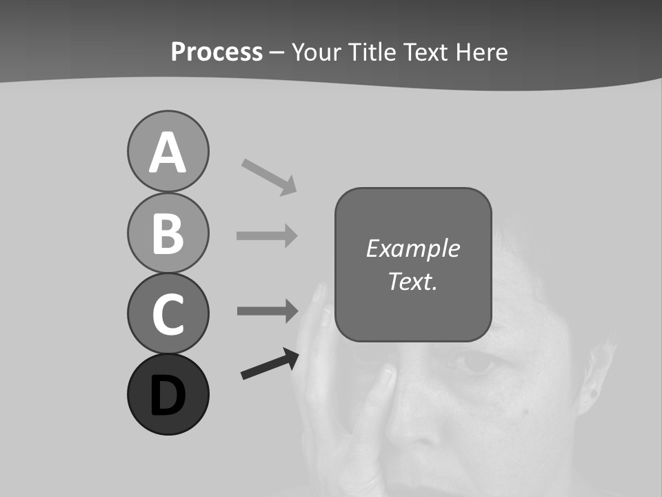 A Woman Holding Her Hand To Her Face PowerPoint Template