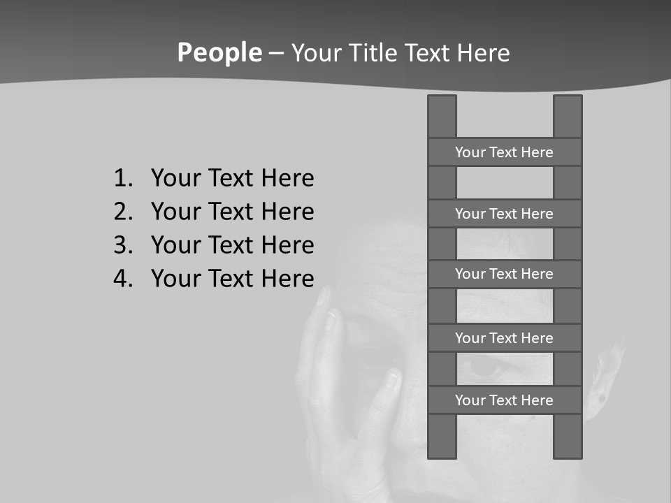 A Woman Holding Her Hand To Her Face PowerPoint Template