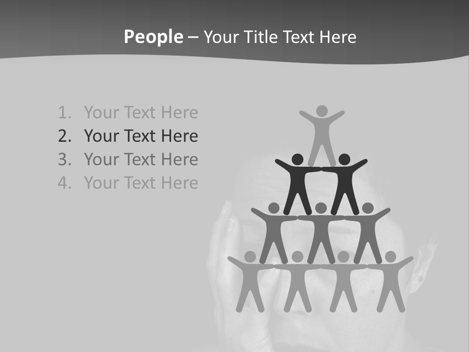 A Woman Holding Her Hand To Her Face PowerPoint Template
