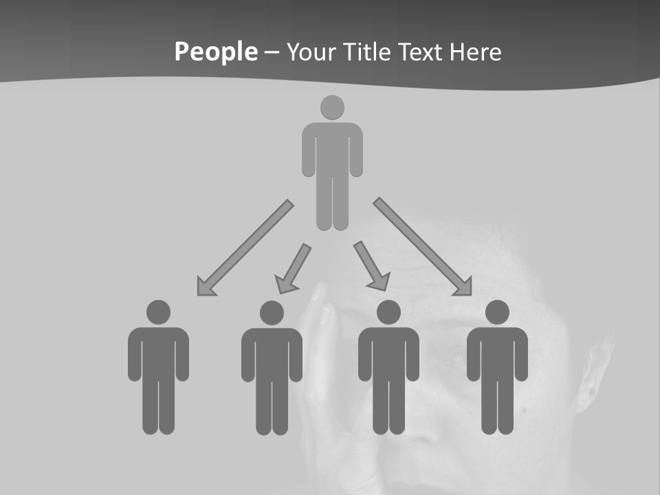 A Woman Holding Her Hand To Her Face PowerPoint Template