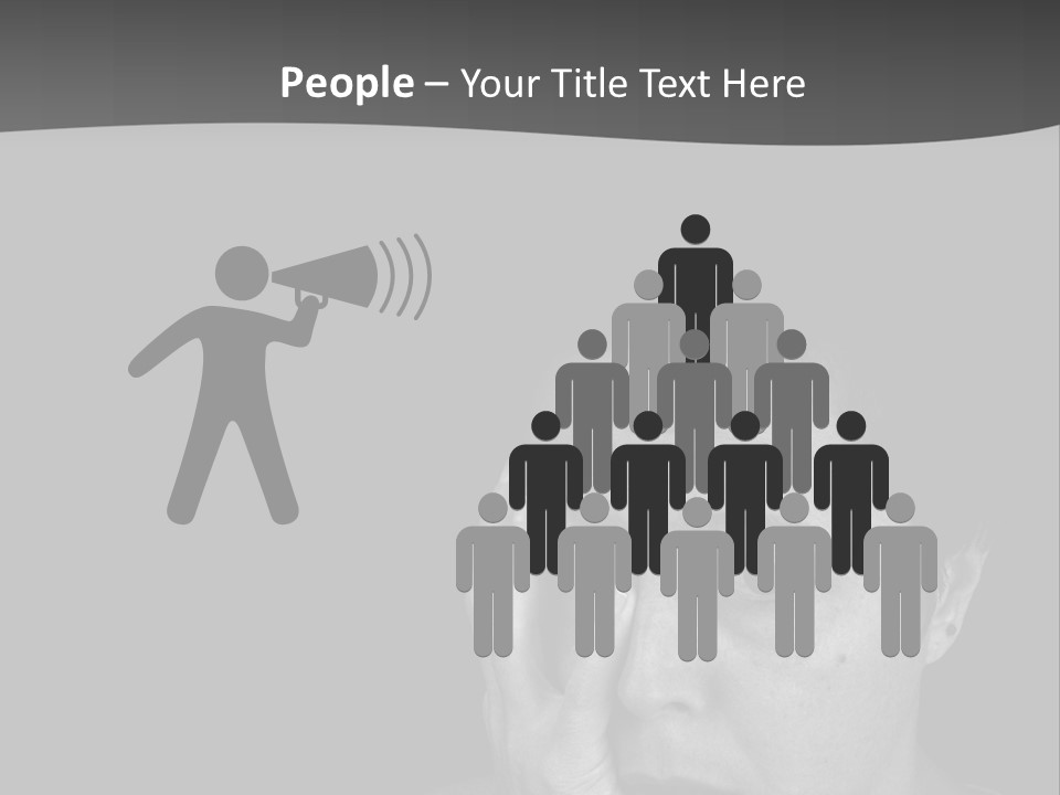 A Woman Holding Her Hand To Her Face PowerPoint Template