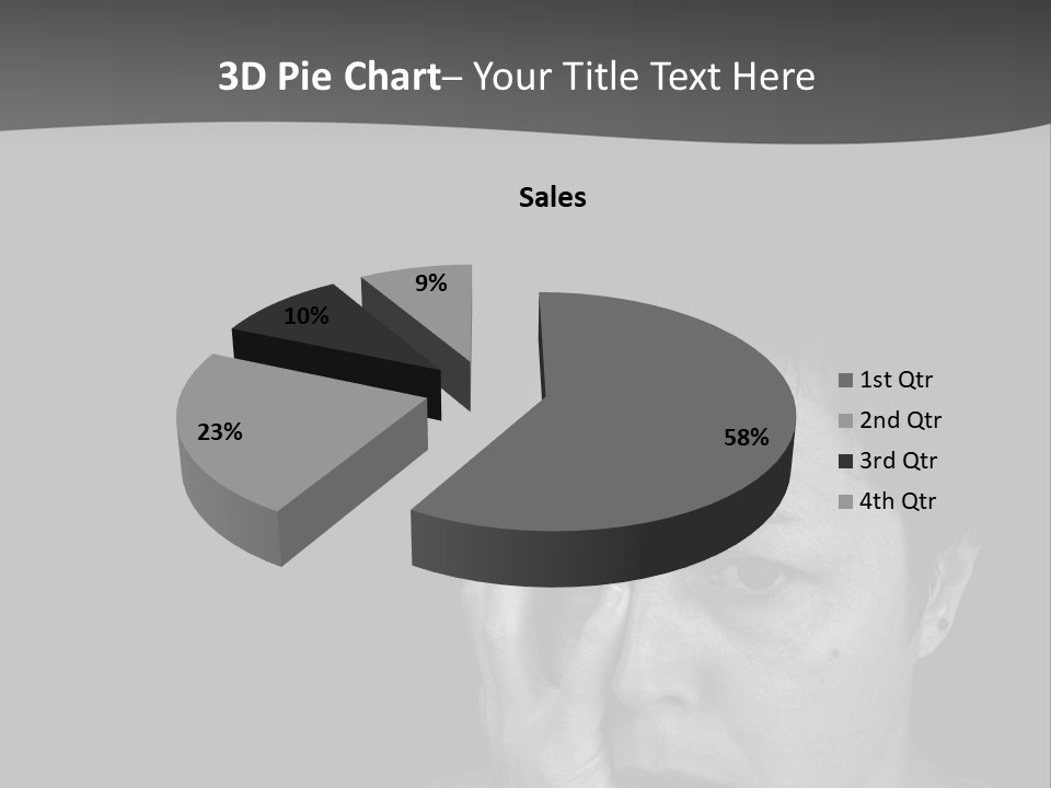 A Woman Holding Her Hand To Her Face PowerPoint Template