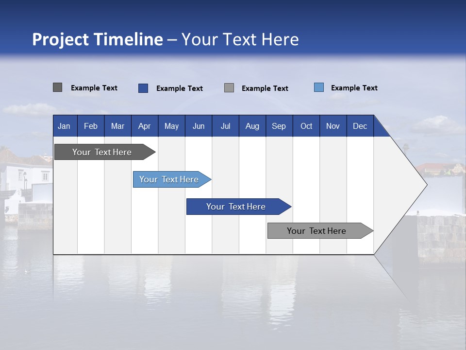 A Bridge Over A Body Of Water With Buildings In The Background PowerPoint Template