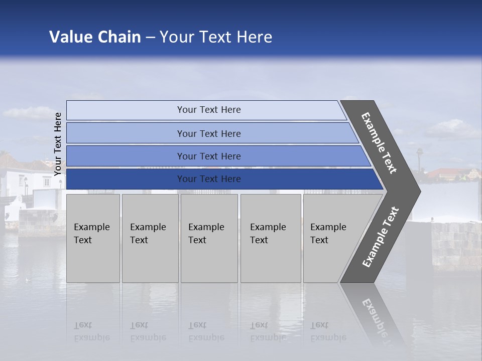 A Bridge Over A Body Of Water With Buildings In The Background PowerPoint Template