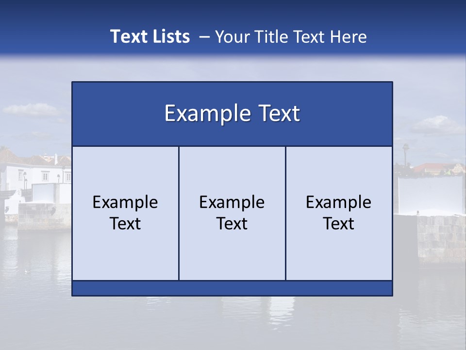 A Bridge Over A Body Of Water With Buildings In The Background PowerPoint Template