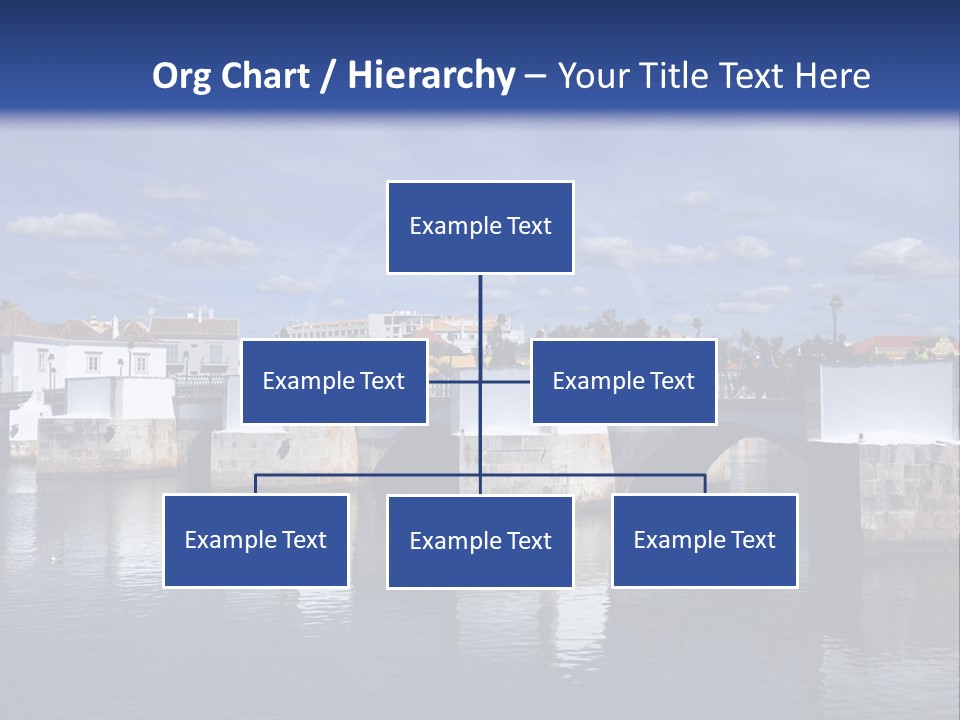 A Bridge Over A Body Of Water With Buildings In The Background PowerPoint Template