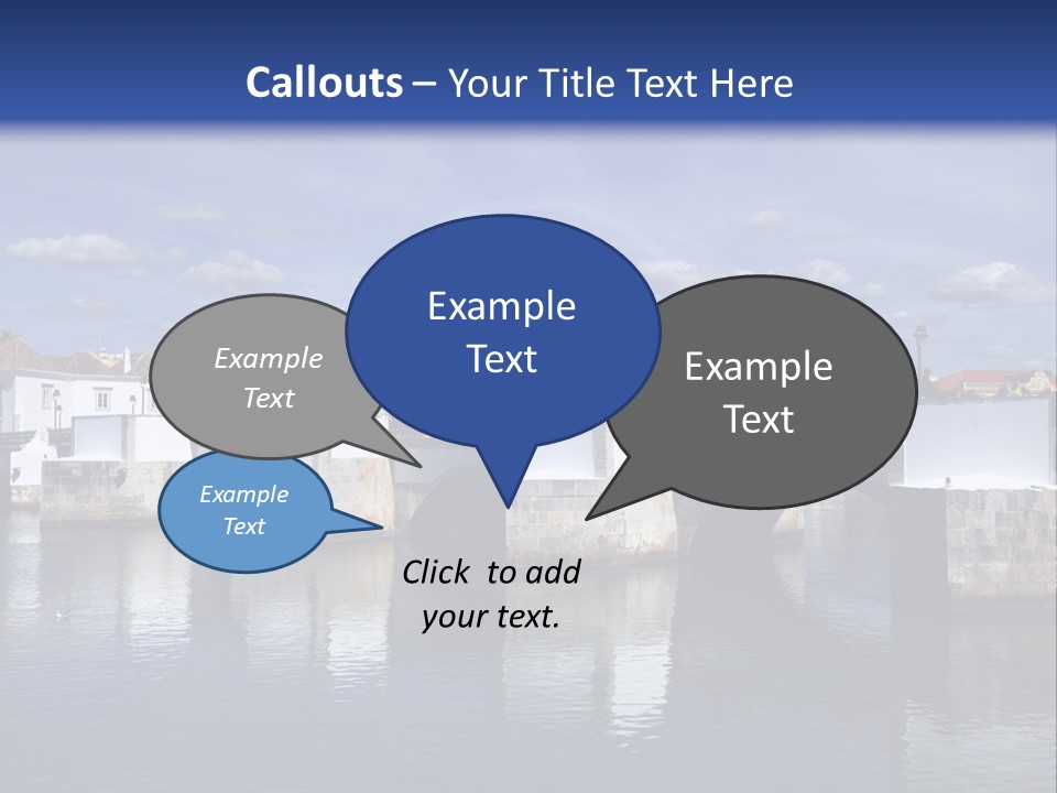 A Bridge Over A Body Of Water With Buildings In The Background PowerPoint Template