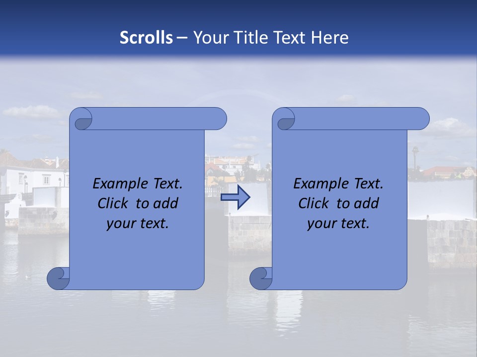 A Bridge Over A Body Of Water With Buildings In The Background PowerPoint Template