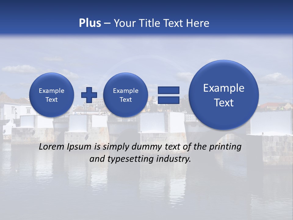 A Bridge Over A Body Of Water With Buildings In The Background PowerPoint Template