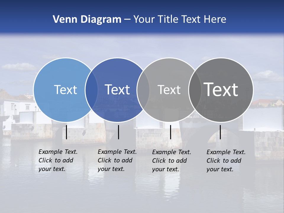 A Bridge Over A Body Of Water With Buildings In The Background PowerPoint Template