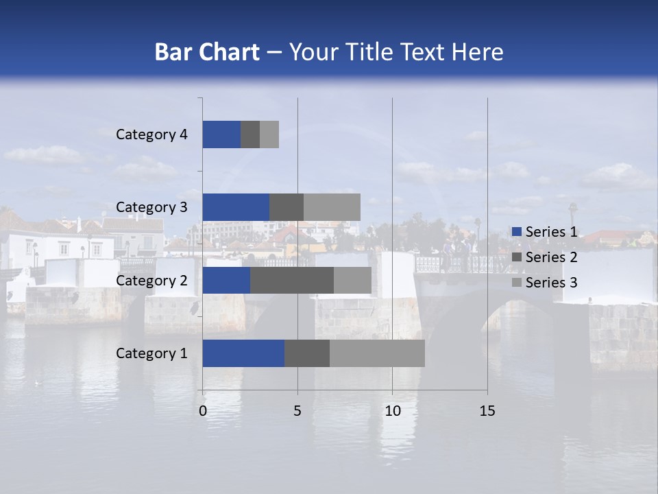 A Bridge Over A Body Of Water With Buildings In The Background PowerPoint Template