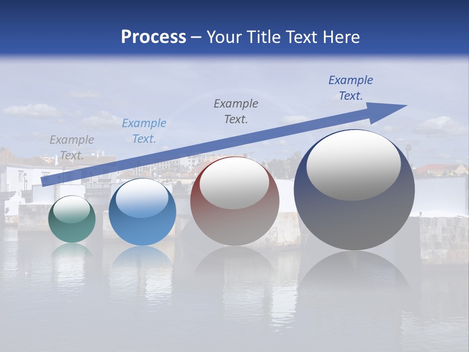 A Bridge Over A Body Of Water With Buildings In The Background PowerPoint Template