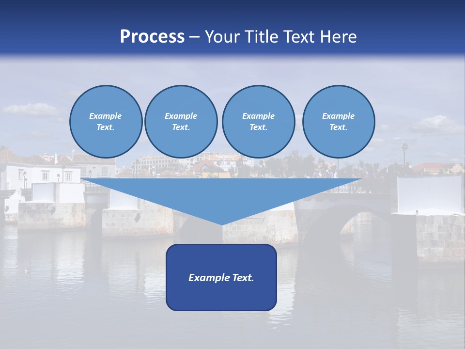 A Bridge Over A Body Of Water With Buildings In The Background PowerPoint Template