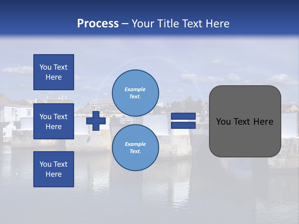 A Bridge Over A Body Of Water With Buildings In The Background PowerPoint Template