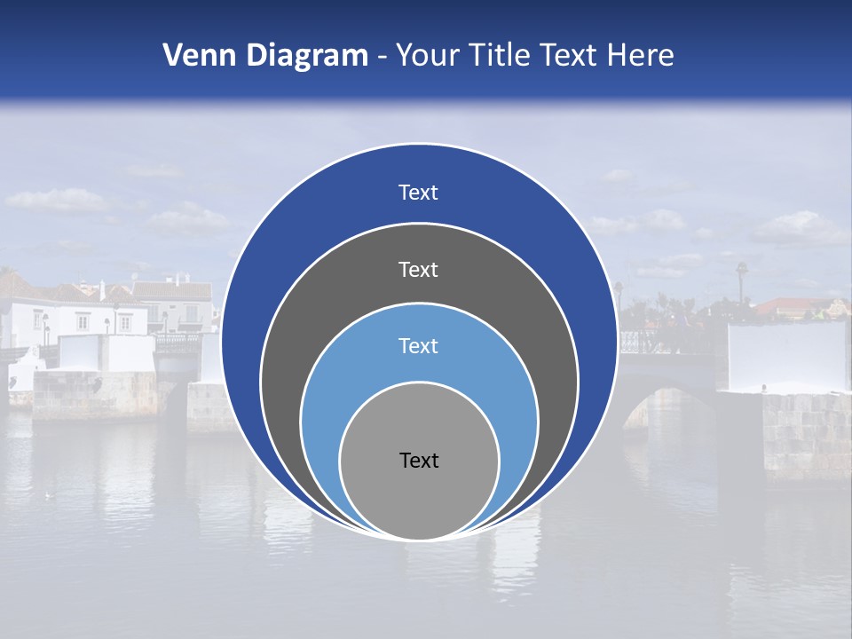 A Bridge Over A Body Of Water With Buildings In The Background PowerPoint Template