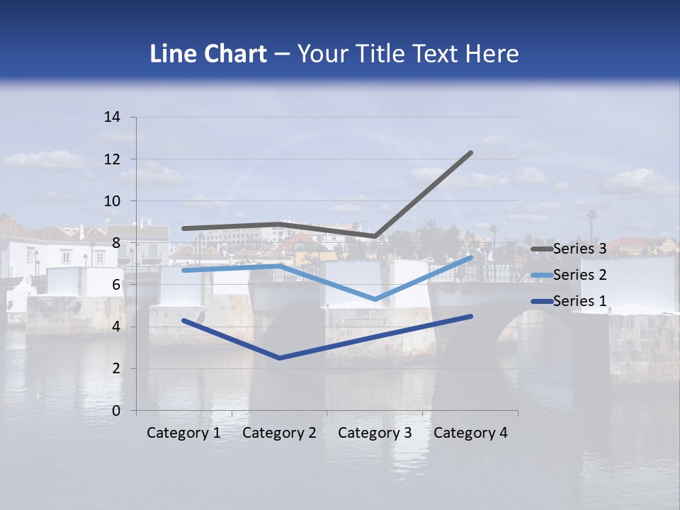 A Bridge Over A Body Of Water With Buildings In The Background PowerPoint Template