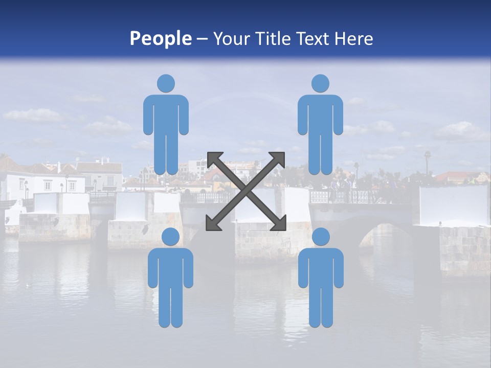A Bridge Over A Body Of Water With Buildings In The Background PowerPoint Template