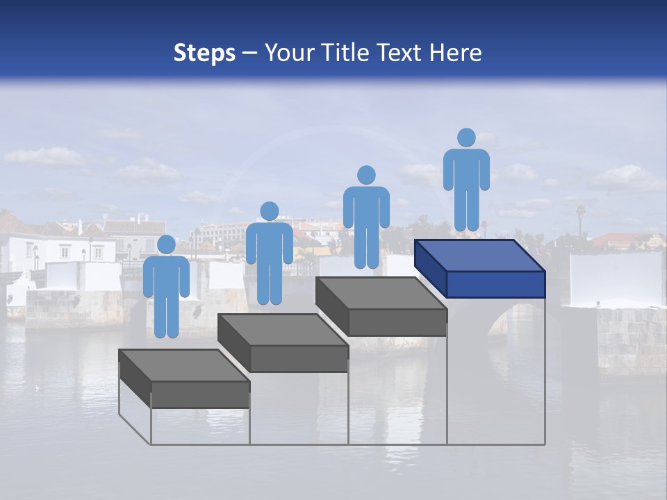 A Bridge Over A Body Of Water With Buildings In The Background PowerPoint Template