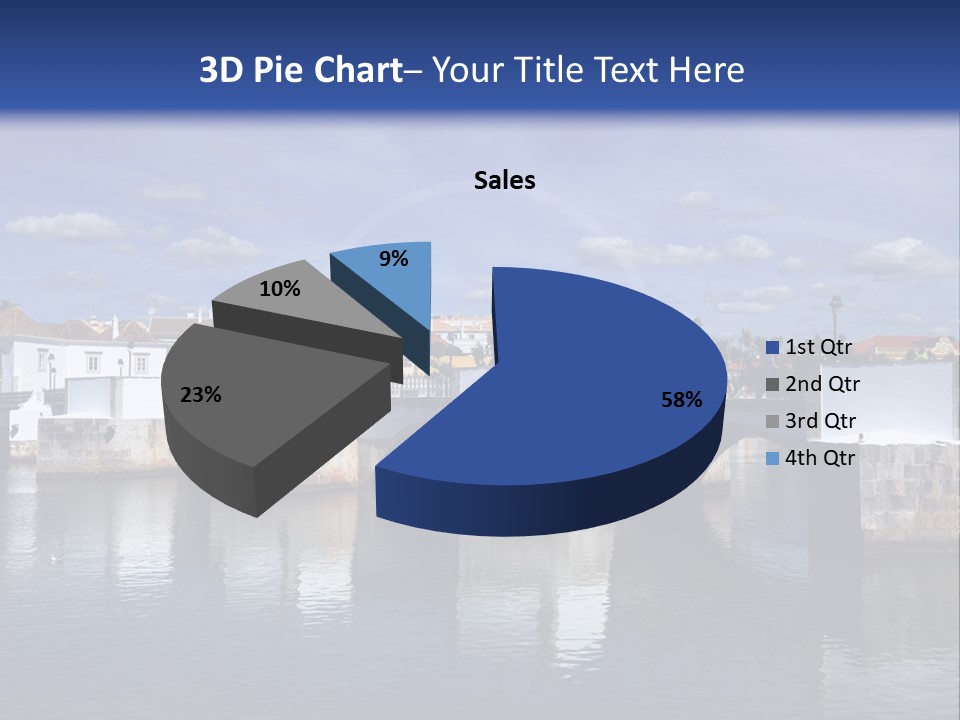 A Bridge Over A Body Of Water With Buildings In The Background PowerPoint Template