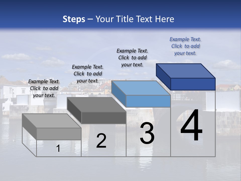 A Bridge Over A Body Of Water With Buildings In The Background PowerPoint Template