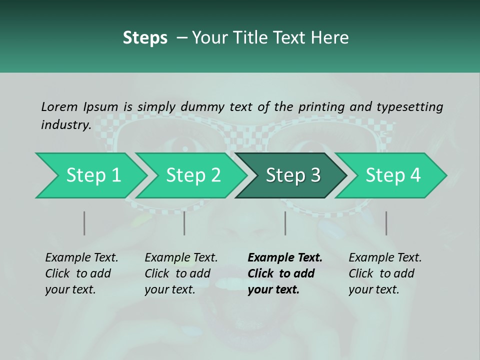 A Woman Wearing Glasses With A Checkered Pattern On Her Face PowerPoint Template