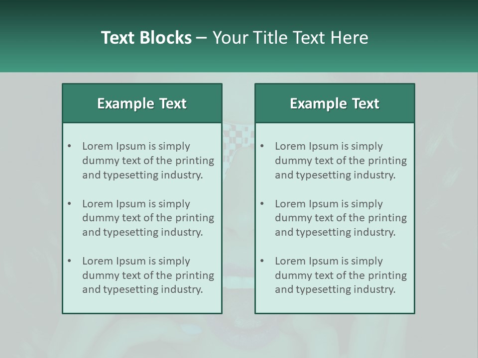A Woman Wearing Glasses With A Checkered Pattern On Her Face PowerPoint Template