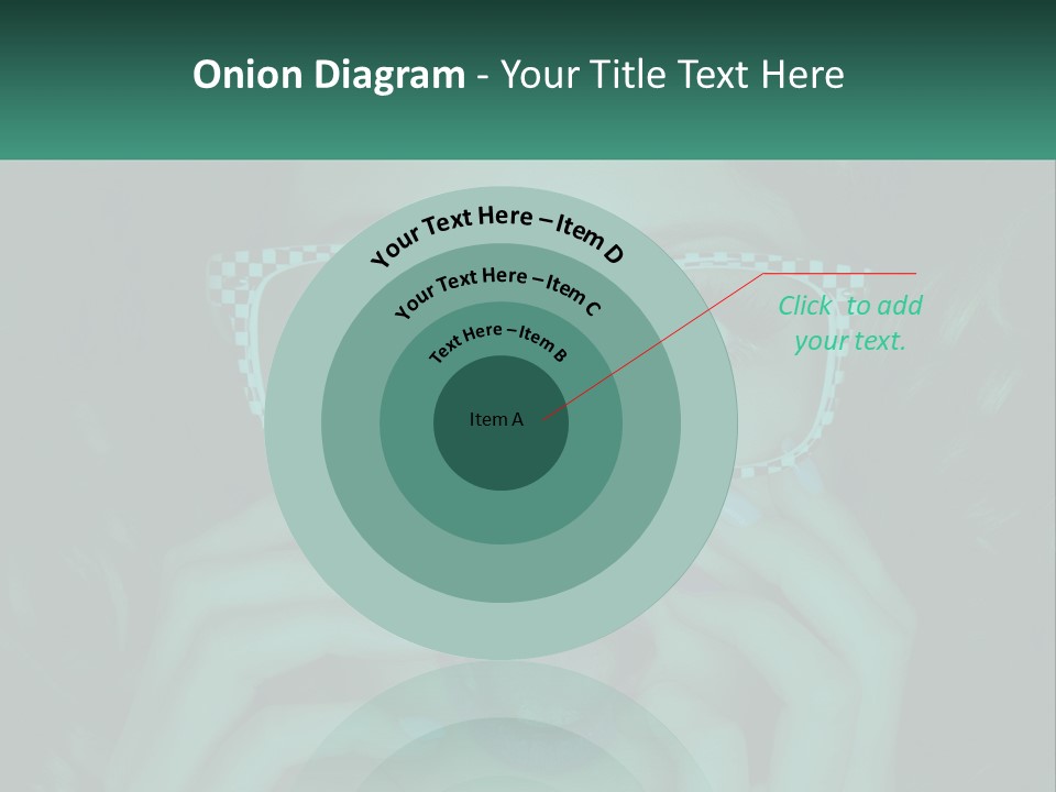 A Woman Wearing Glasses With A Checkered Pattern On Her Face PowerPoint Template