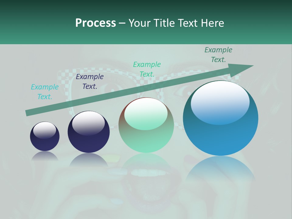 A Woman Wearing Glasses With A Checkered Pattern On Her Face PowerPoint Template