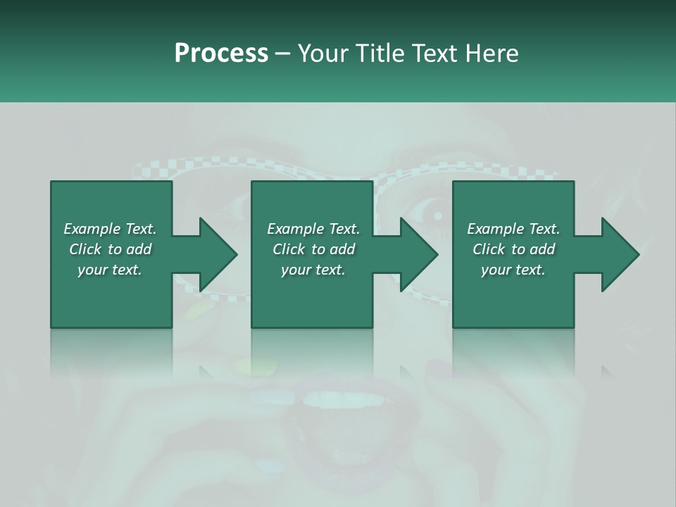 A Woman Wearing Glasses With A Checkered Pattern On Her Face PowerPoint Template
