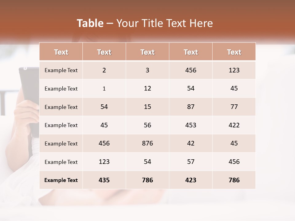 A Woman Sitting On A Couch Holding A Tablet PowerPoint Template