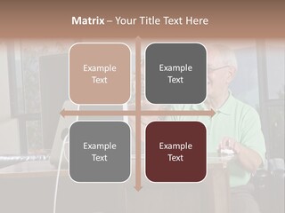 A Man And A Woman Sitting In Front Of A Computer PowerPoint Template