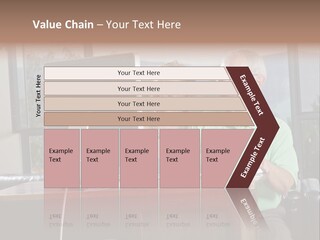 A Man And A Woman Sitting In Front Of A Computer PowerPoint Template
