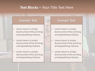 A Man And A Woman Sitting In Front Of A Computer PowerPoint Template