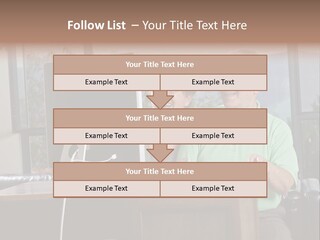 A Man And A Woman Sitting In Front Of A Computer PowerPoint Template