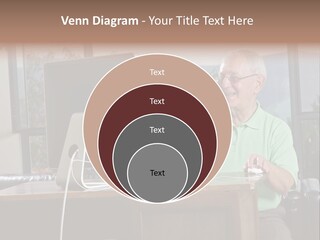 A Man And A Woman Sitting In Front Of A Computer PowerPoint Template