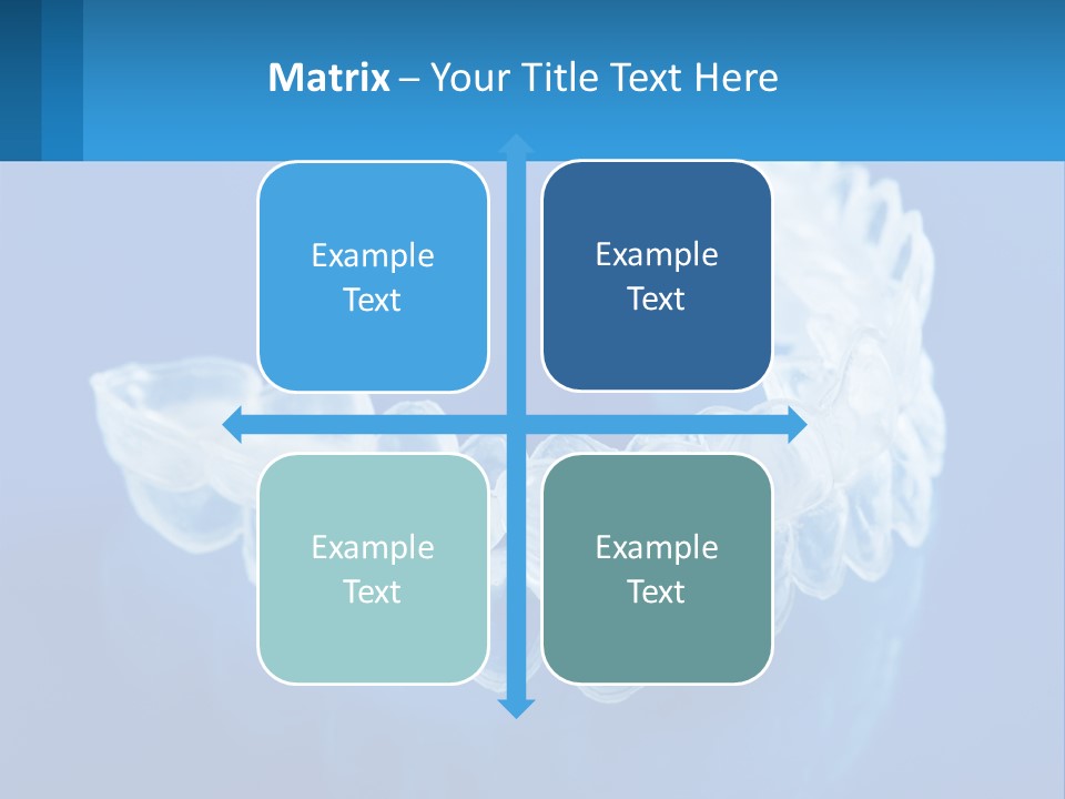 A Clear Plastic Toothbrush Holder On A Blue Background PowerPoint Template