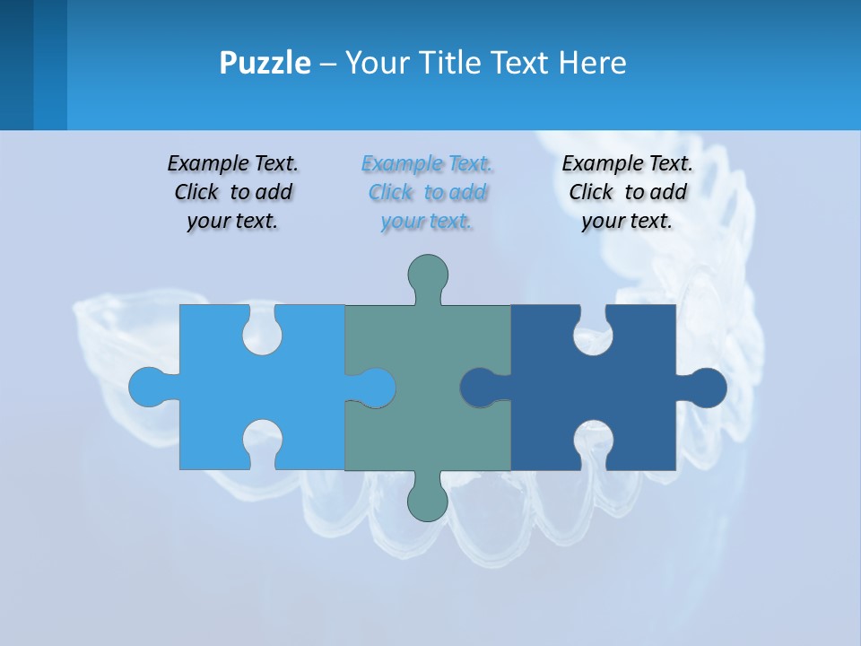 A Clear Plastic Toothbrush Holder On A Blue Background PowerPoint Template