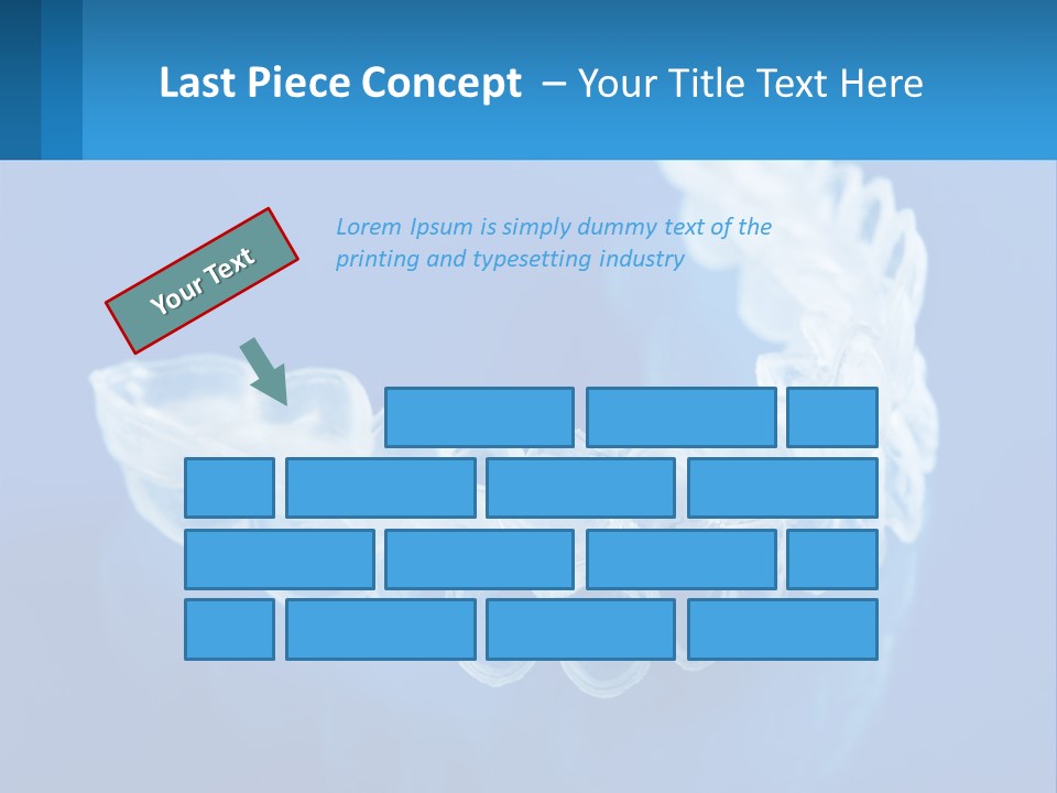 A Clear Plastic Toothbrush Holder On A Blue Background PowerPoint Template