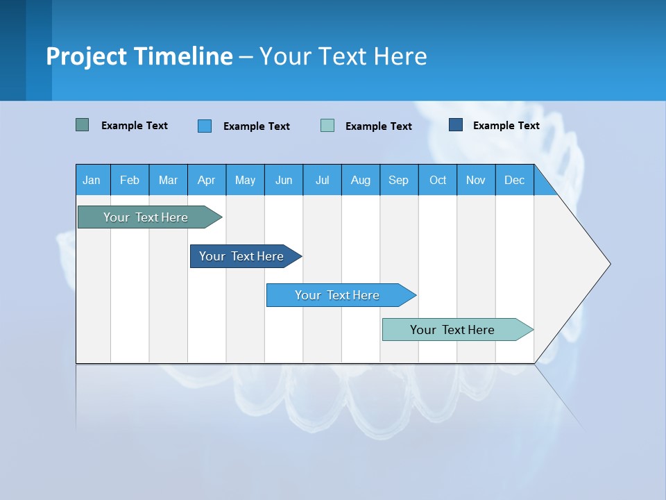 A Clear Plastic Toothbrush Holder On A Blue Background PowerPoint Template
