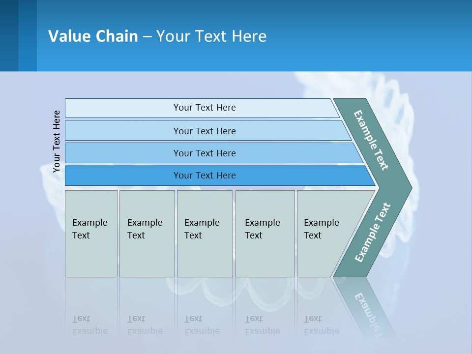 A Clear Plastic Toothbrush Holder On A Blue Background PowerPoint Template