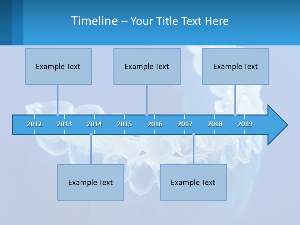 A Clear Plastic Toothbrush Holder On A Blue Background PowerPoint Template