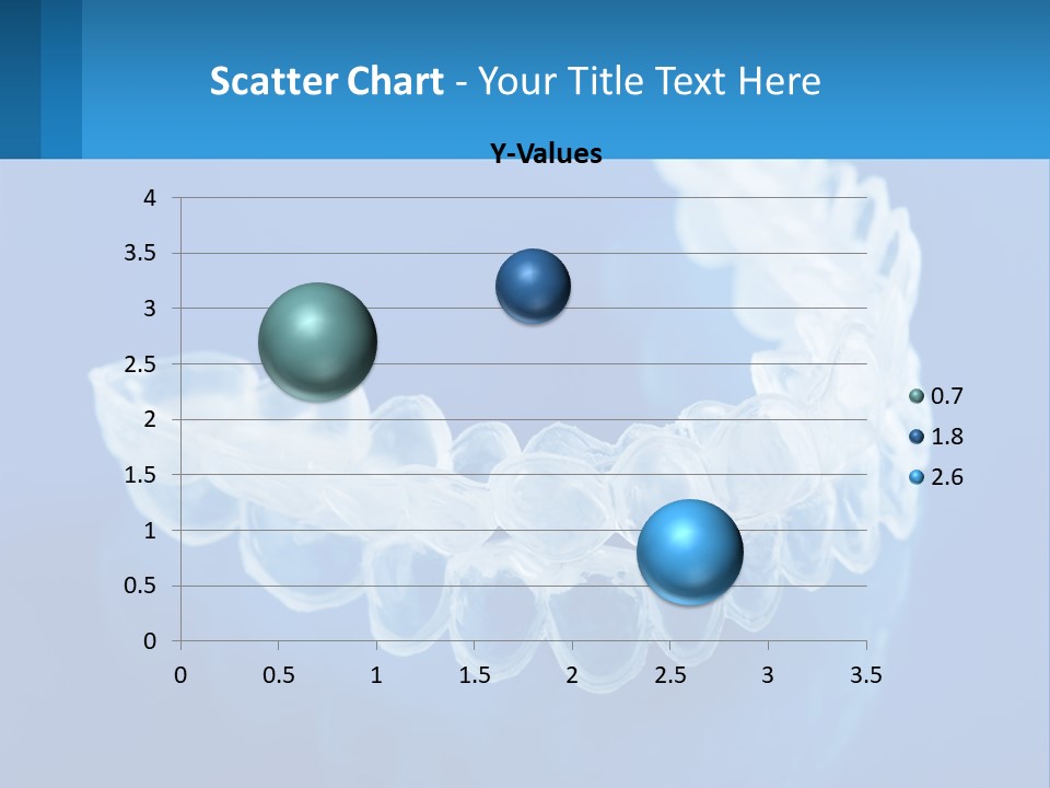 A Clear Plastic Toothbrush Holder On A Blue Background PowerPoint Template